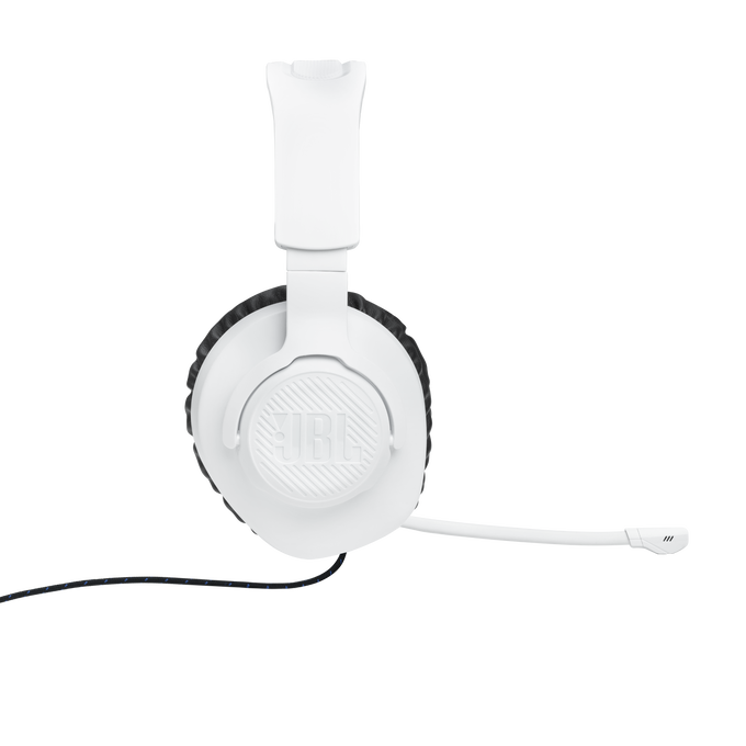 JBL Quantum 100P Console - White - Wired over-ear gaming headset with a detachable mic - Right image number null